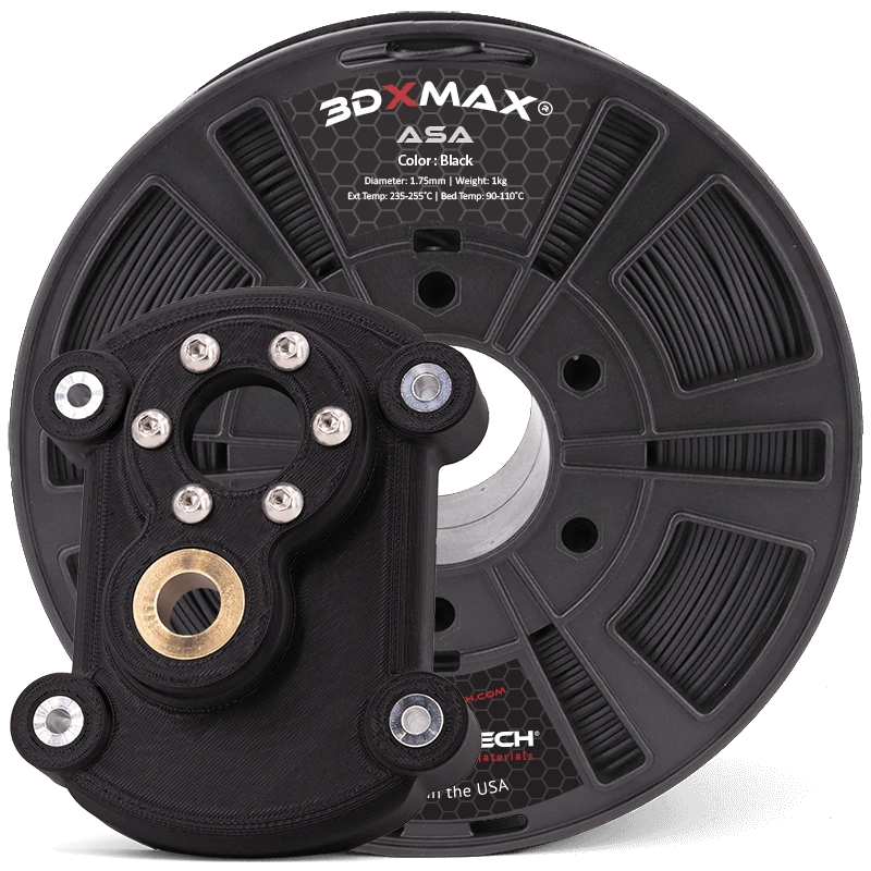 3DXTech 3DXMAX ASA 3D printer filament spool, black