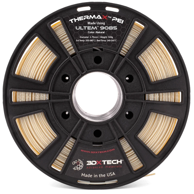 3DXTech ThermaX PEI 9085 ULTEM 9085 filament spool, natural