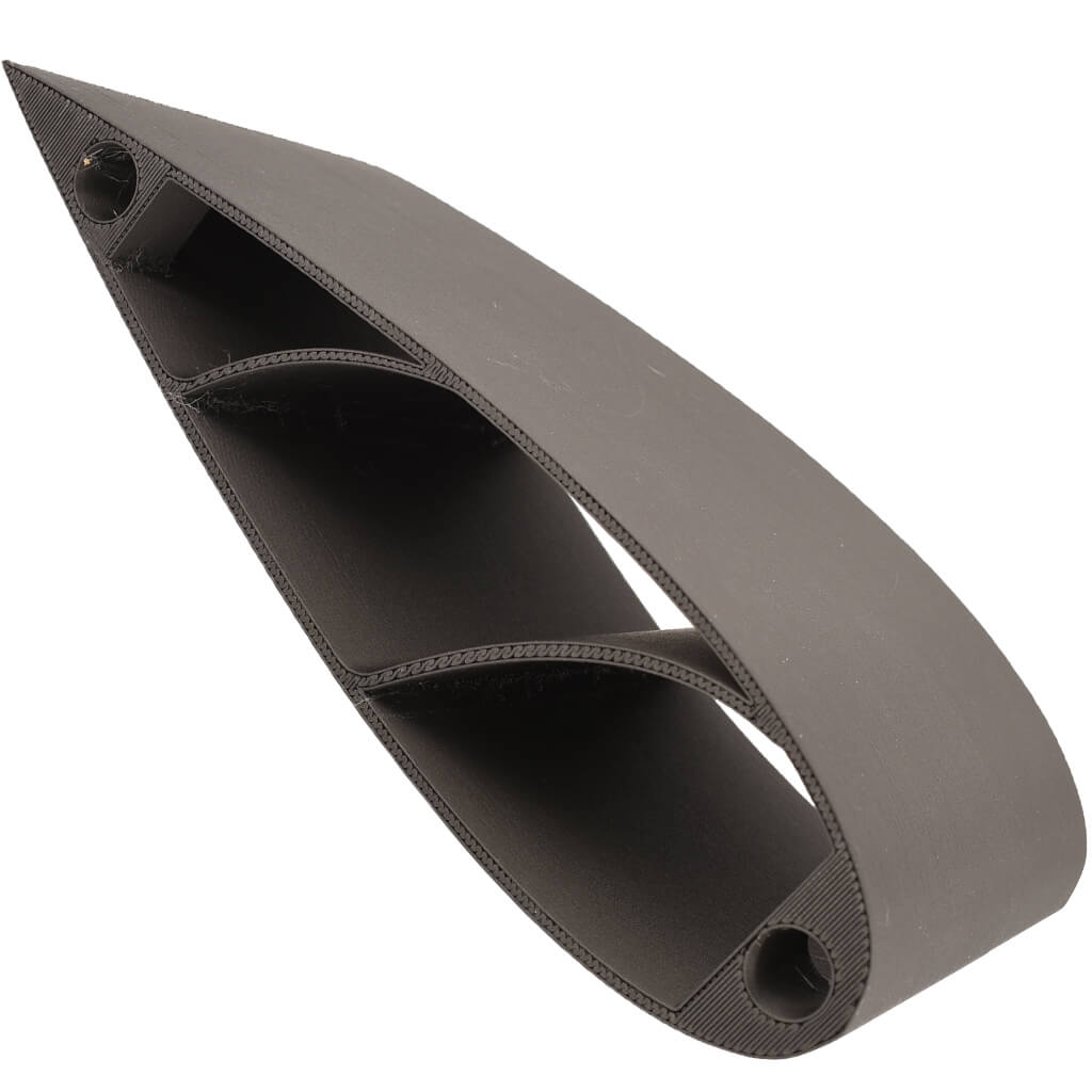 3DXTech CarbonX Nylon 6+CF PA6 carbon fiber reinforced printed part layer adhesion closeup