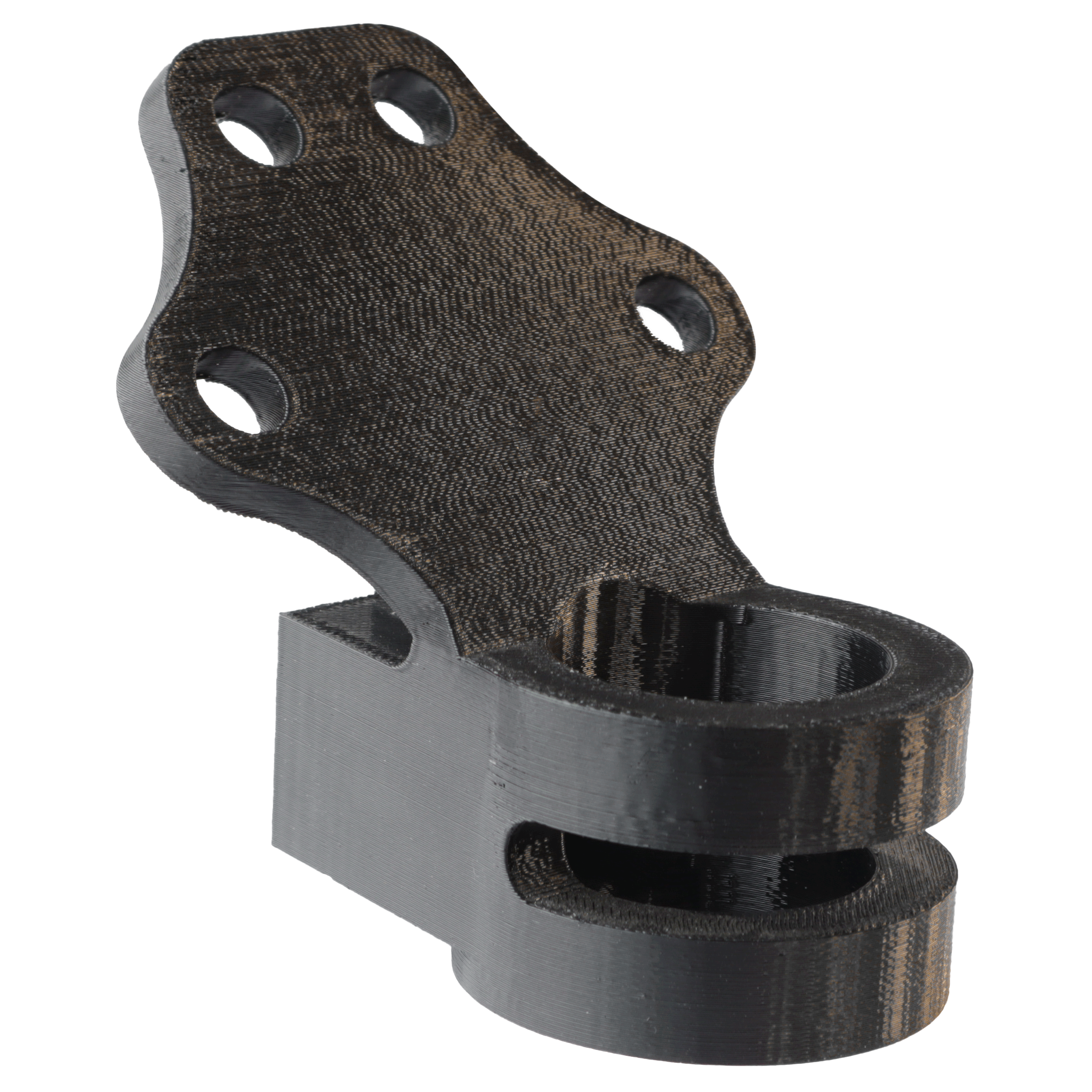 3DXTech FibreX Nylon PA6+GF30 printed part closeup showing layer adhesion and structural integrity