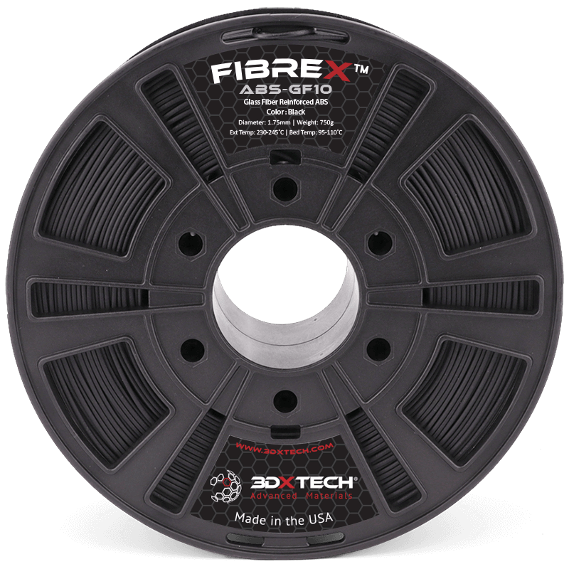 3DXTech FibreX PP+GF30 glass fiber reinforced polypropylene 1.75mm filament spool 750g