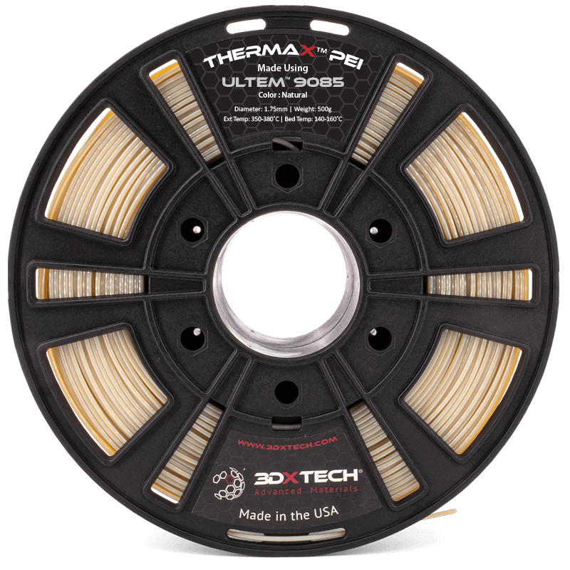 3DXTech ThermaX PEI 9085 ULTEM 9085 1.75mm natural filament spool 500g