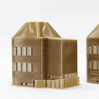 PEEK printed architectural model