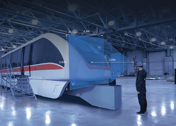 FreeScan UE Nova wide-range laser scanning &mdash; vast and fast high-throughput metrology