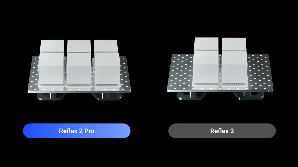 Reflex 2 Pro solid part batch production array