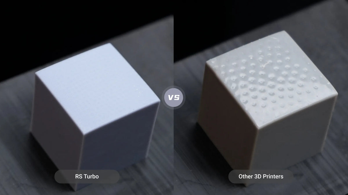 HeyGears RS Turbo Z-axis compensation comparison vs competing 3D printers