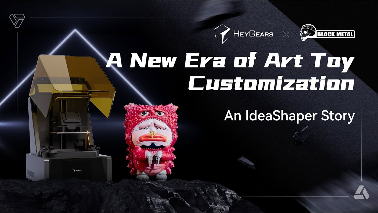 HeyGears UltraCraft Reflex official video - art toy production with creative 3D printing