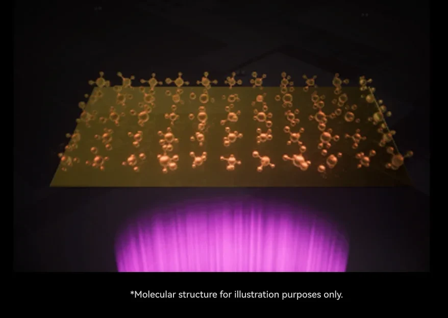 Amber Screen dye macromolecule structure - UV resistance extends screen lifespan past one million printed layers