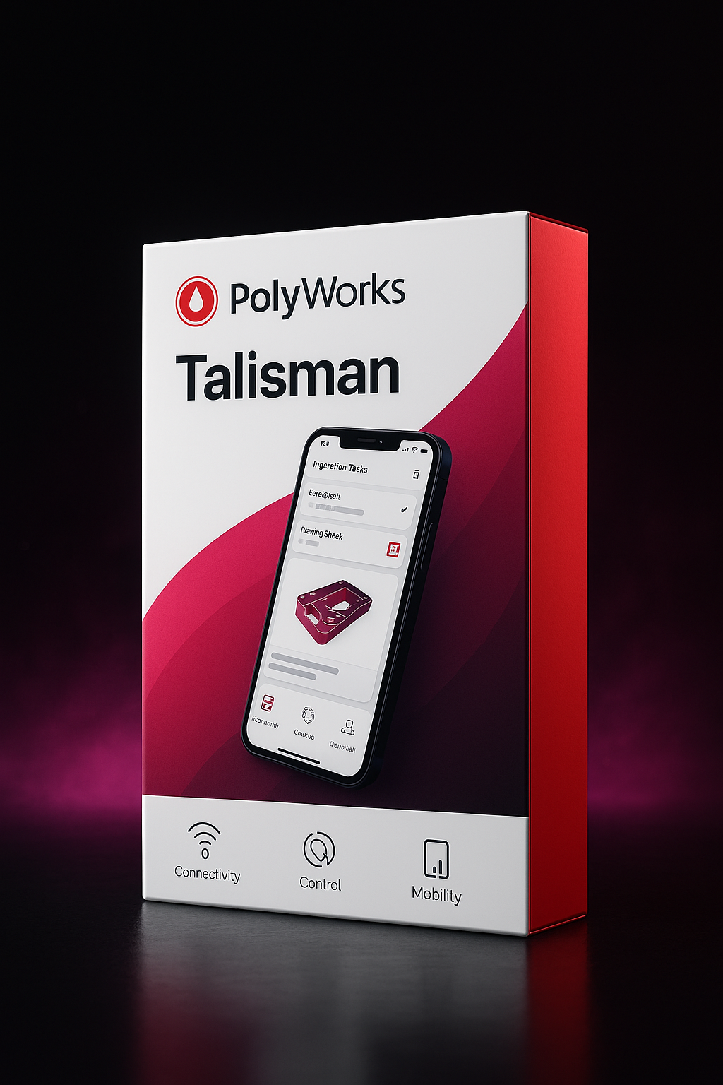 PolyWorks Inspector software box render with orange brand band