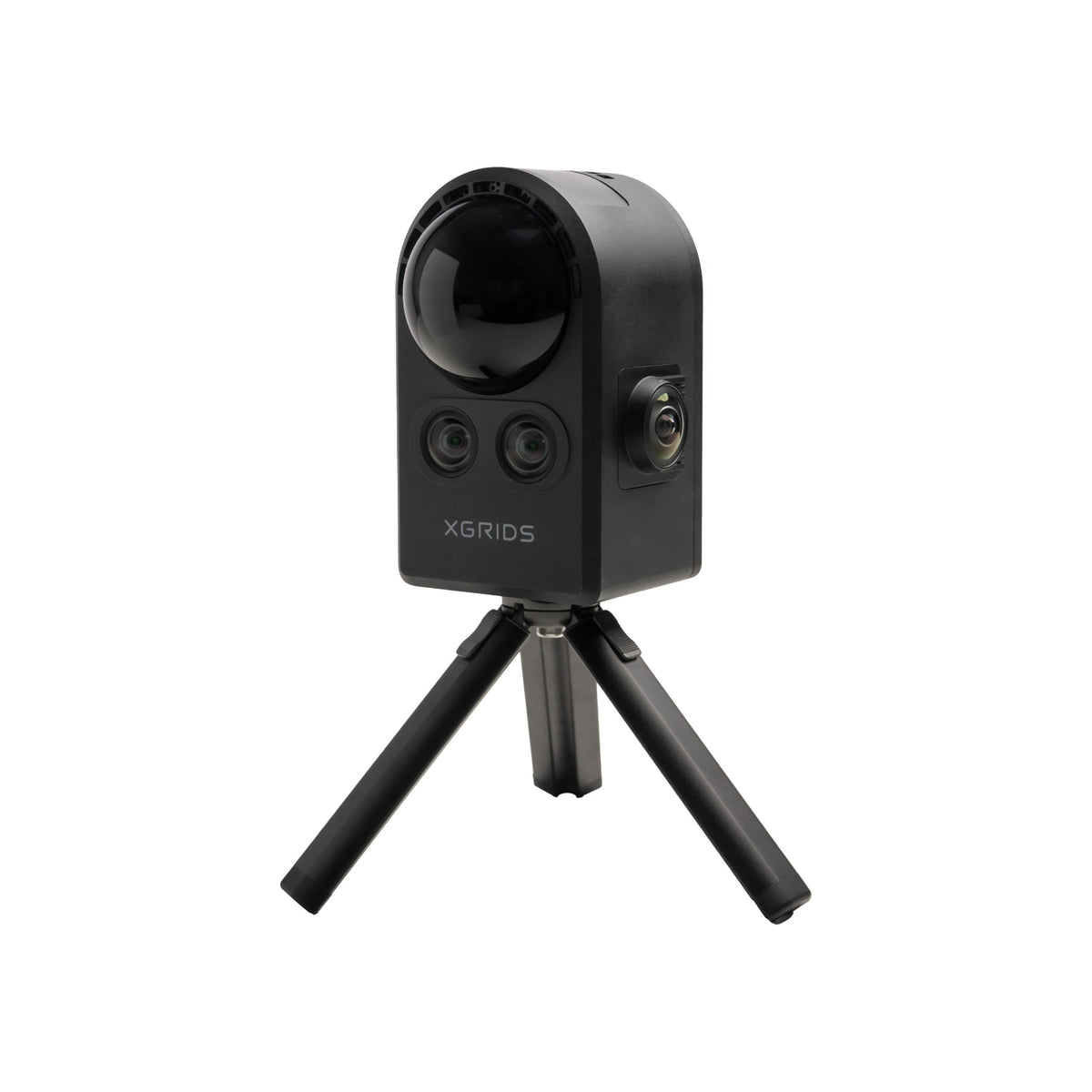 PortalCam mounted on tripod for stable interior capture &mdash; 360-degree field of view